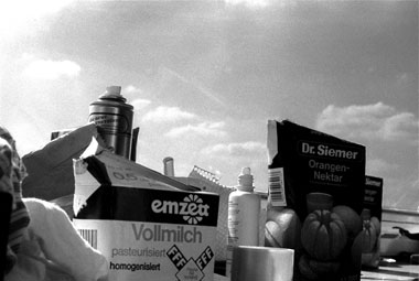 Berlin Studienfahrt 1987 - Landschaft auf Fensterbank